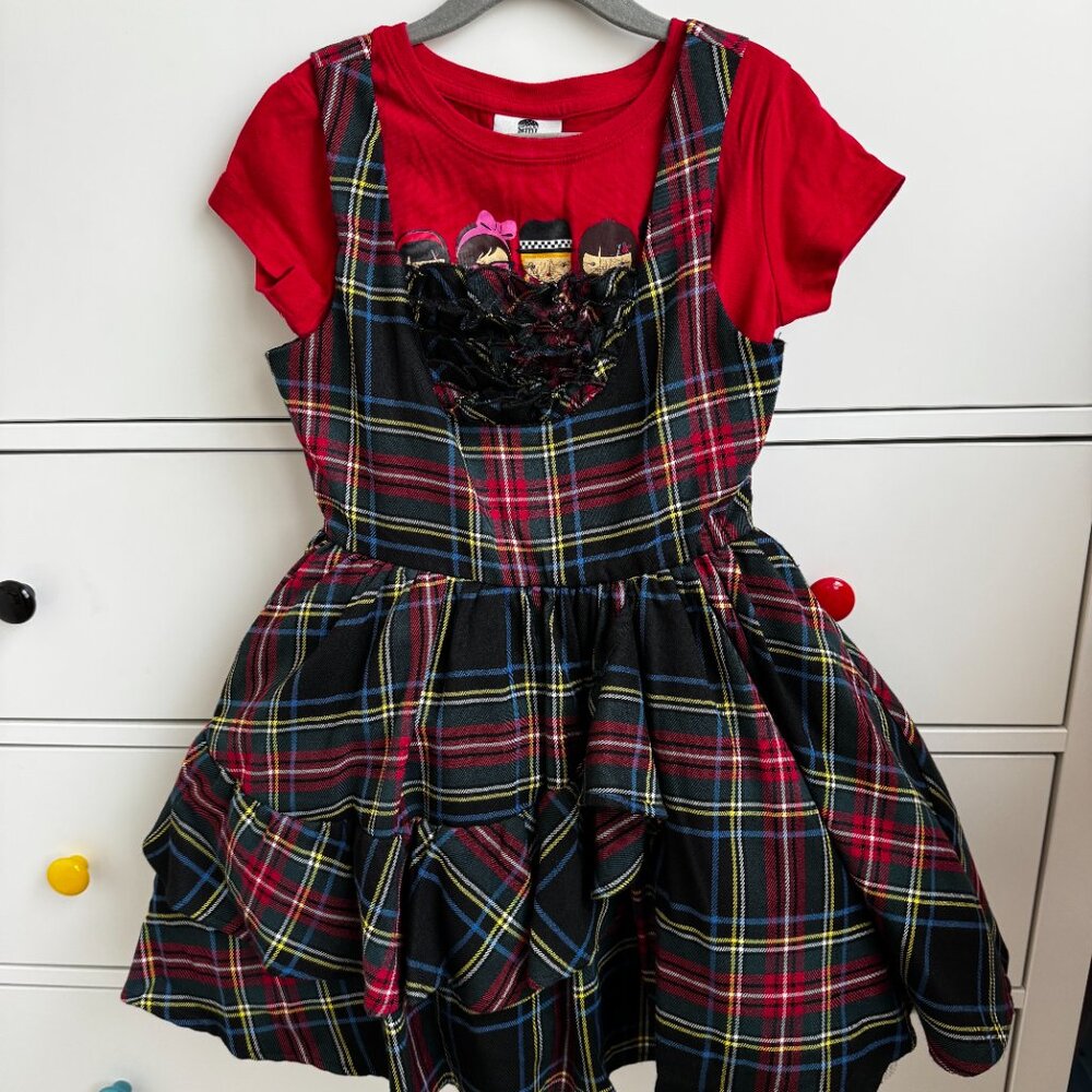 Harajuku mini dress tartan plaid